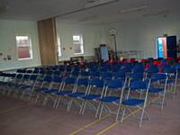 The large hall in meeting configuration view 1